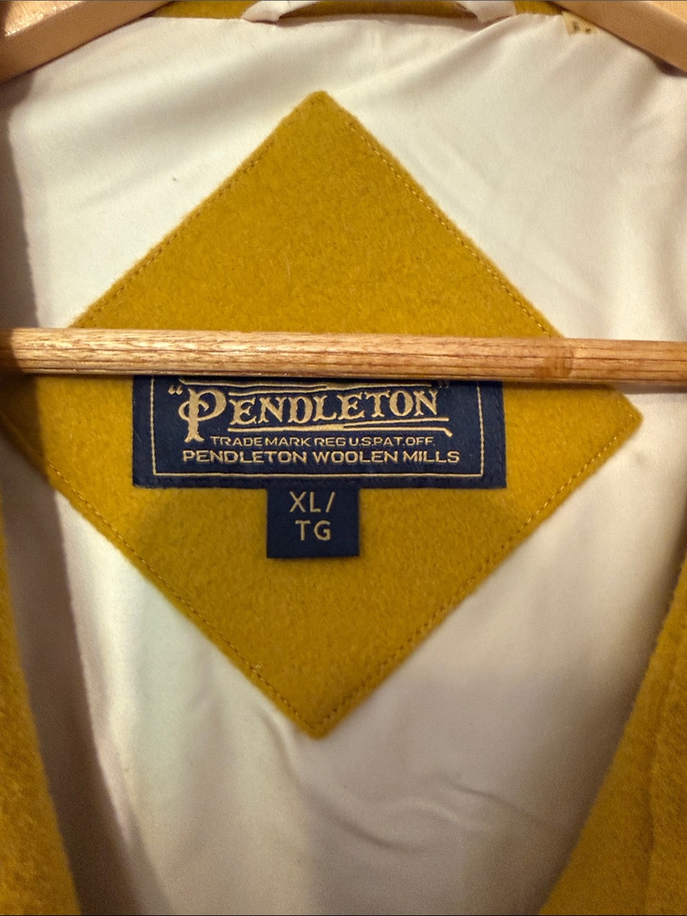 Pendleton Mustard Wool Pea Coat - Picture 3 of 6